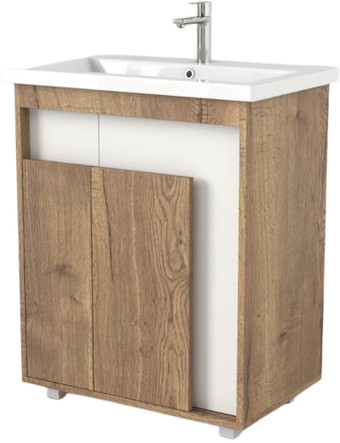Дабер Тумба под умывальник 015 Cersanit Como 70 Т15.7C.0.21 (дуб галифакс/белый) – изображение в каталоге