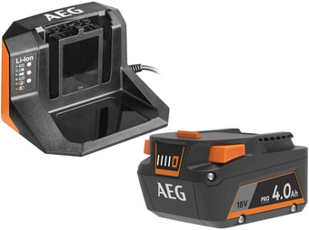 Аккумулятор с зарядным устройством AEG Powertools SET L1840S 4935478933 (18В/4 Ah + 18В) – изображение в каталоге