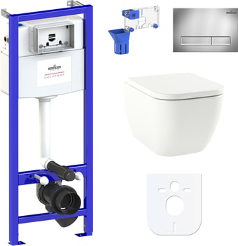 Унитаз Lavinia Boho Relfix One Compacto 7 в 1 87040062 (хром пластик) - изображение в каталоге