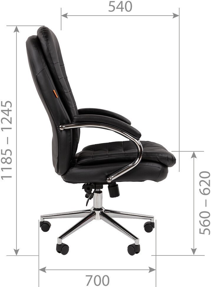 Офисное кресло CHAIRMAN 795 Эко (экокожа черный) – фото товара