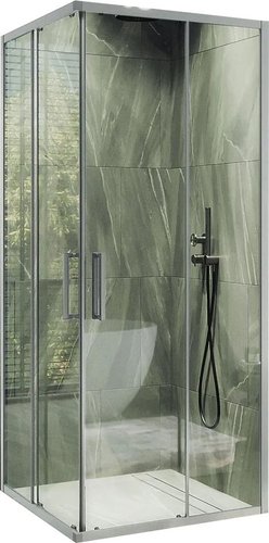 Душевой уголок MaybahGlass MGY-1324-5 (бесцветное стекло/хром матовый) - изображение в каталоге