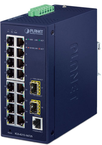 Управляемый коммутатор 2-го уровня PLANET IGS-4215-16T2S – изображение в каталоге