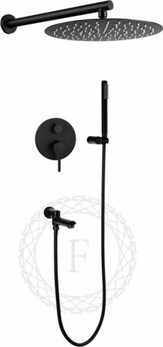 Душевая система Filarete Roun FL1020 (черный матовый) - изображение в каталоге