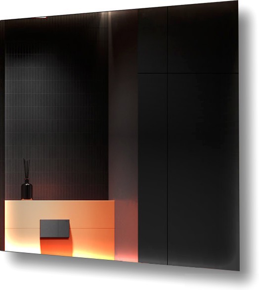 Пекам Зеркало Greta Fly 80x80 GretaFly-80x80dp (с подсветкой, сенсором на взмах руки и подогревом) – фото товара