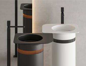 Умывальник Salini Ninfea 01 130221M (черный) - изображение в каталоге