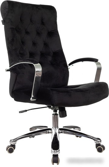 Офисное кресло Бюрократ T-9928SL Fabric (черный Italia Black/крестовина металл хром) – изображение в каталоге