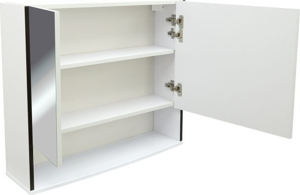 Doratiz Шкаф с зеркалом для ванной Астра 80 2711.030 (белый/венге) – фото товара