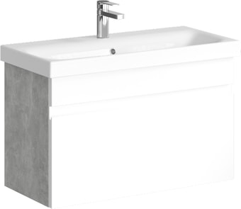 Aqwella Тумба под умывальник Smart 80 SRT0108BS (бетон светлый) – изображение в каталоге