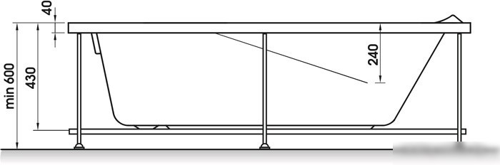 Ванна Relisan Elvira (160x75) - фото товара