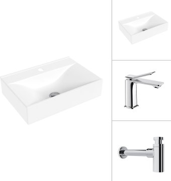 Умывальник Lauter 21855 + Allure 21C618С с сифоном 21635CH (хром) - изображение в каталоге