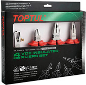 Набор пассатижей Toptul GAAE0406 (4 предмета) – изображение в каталоге
