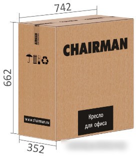 Офисное кресло CHAIRMAN 535 (ткань черный/серый) – фото товара