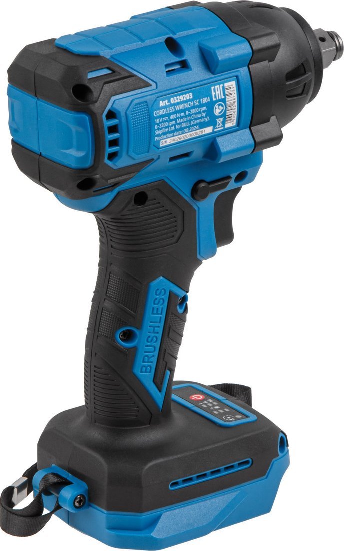 Гайковерт Bull SC 1804 (с 2-мя АКБ, кейс) – фото товара