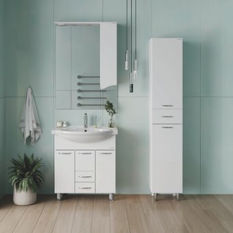 Onika Шкаф-пенал для ванной Модерн 36.17 L с корзиной 403602 – изображение в каталоге