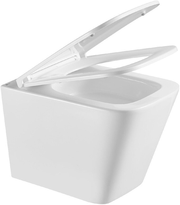 Унитаз подвесной Lemark Florex 9614001 (белый глянец, с сиденьем) - фото товара