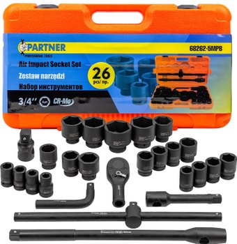 Универсальный набор инструментов Partner PA-68262-5MPB(57956) – изображение в каталоге