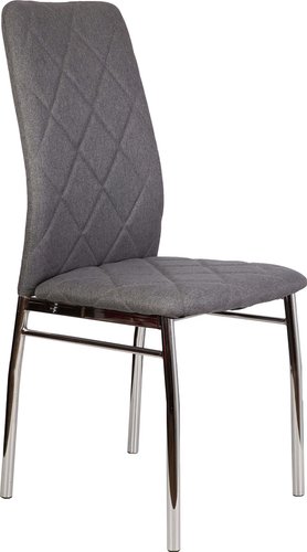 Стул AksHome Adele (серая ткань Seattle 005/хром) – изображение в каталоге