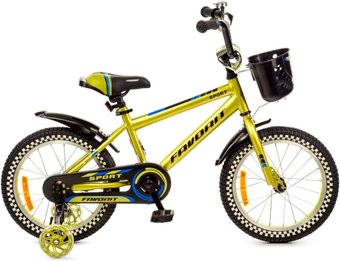Детский велосипед Favorit Sport 16 SPT-Y16GN (лайм) – изображение в каталоге