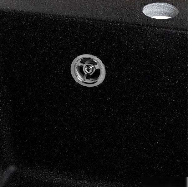 Кухонная мойка Saniteco Silva (оникс с сифоном) - фото товара