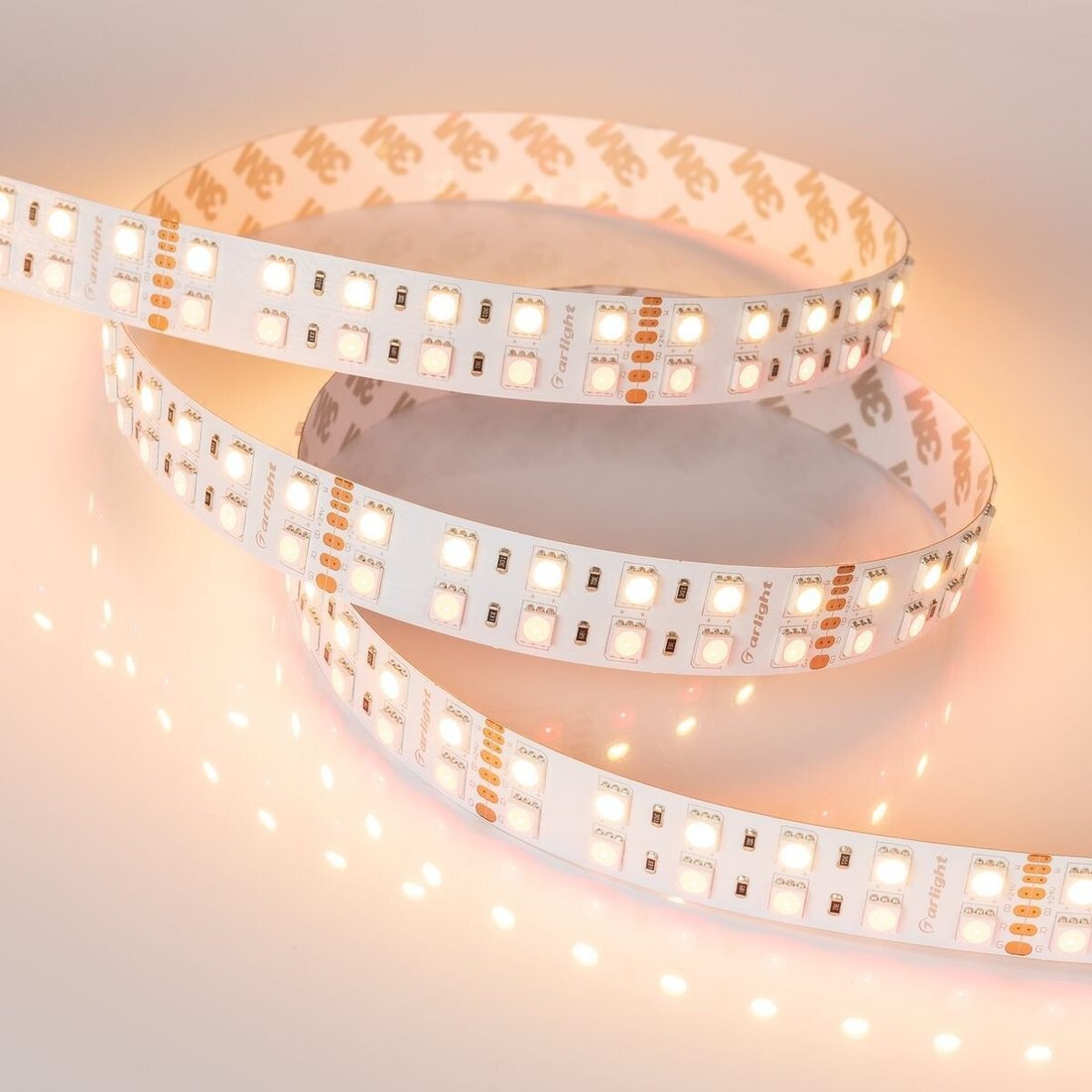 Светодиодная лента Arlight 32W/m 144Led/m 5060SMD разноцветный/теплый белый 5M RT-B144-19mm 24V RGBW-Warm 012327(3) – фото товара