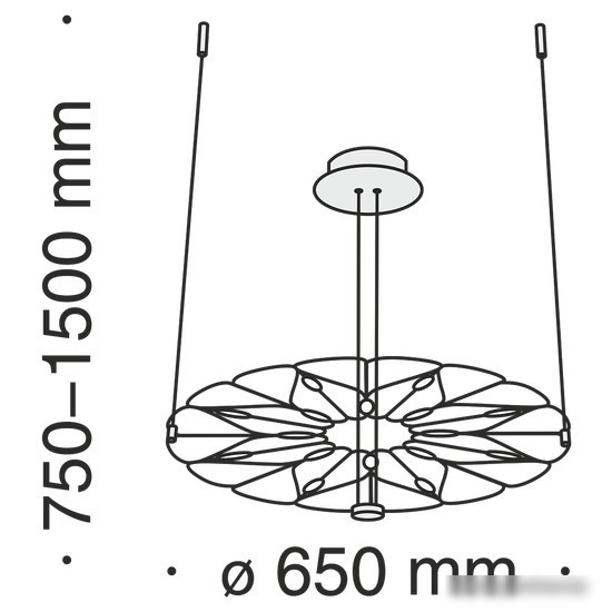 Подвесная люстра Maytoni Volare MOD037PL-L16B – фото товара