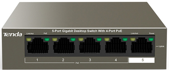 Неуправляемый коммутатор Tenda TEG1105P-4-63W – изображение в каталоге