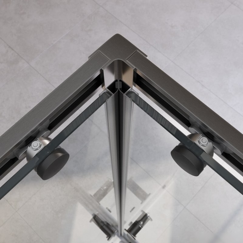 Душевой уголок Cezares RELAX-304-A-2-90-C-GM (оружейная сталь) - фото товара