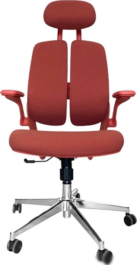 Офисное кресло SitUp Kwin Red Chrome (ткань Red/Red) – фото товара