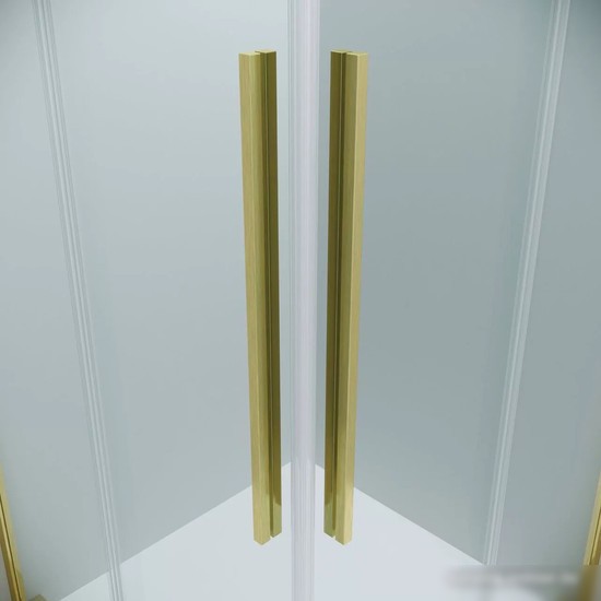 Душевой уголок Grossman Galaxy 90x70x195 300.K33.01.9070.32.00 (золото сатин/прозрачное стекло) - фото товара