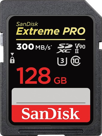 Карта памяти SanDisk Extreme PRO SDXC SDSDXDK-128G-GN4IN 128GB