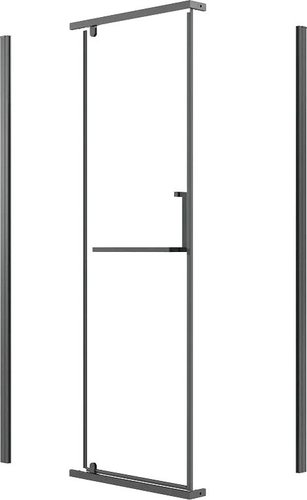Душевой уголок Grossman Pragma 110x90x195 120.K33.03.1190.42.00 (графит сатин/стекло прозрачное) - изображение в каталоге