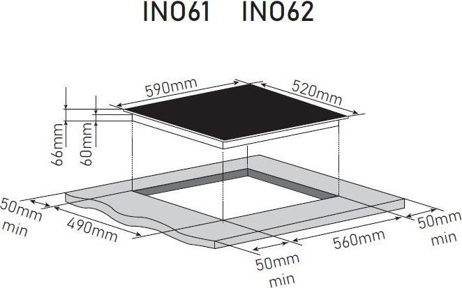 Варочная панель ZorG INO61 (черный матовый) - фото товара