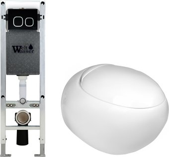 Унитаз подвесной WeltWasser Amberg 350 ST + Jeckenbach 004 GL-WT + Amberg RD-BL - изображение в каталоге