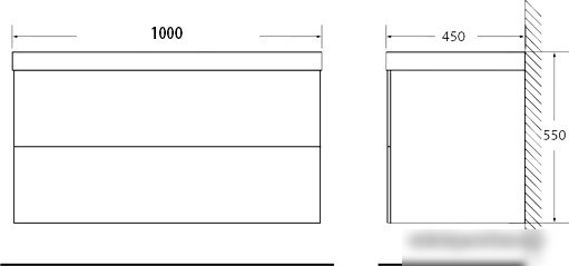 BelBagno Тумба под умывальник Regina-1000-2C-SO-MR-BLUM (marmo rosa) – фото товара