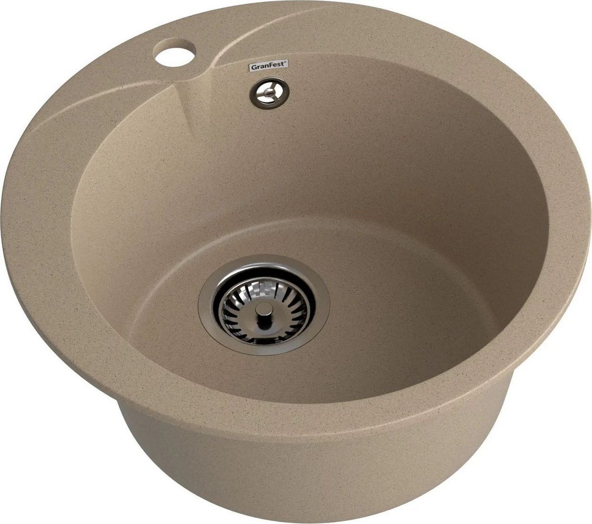 Кухонная мойка GranFest Rondo 480 (песочный) - фото товара