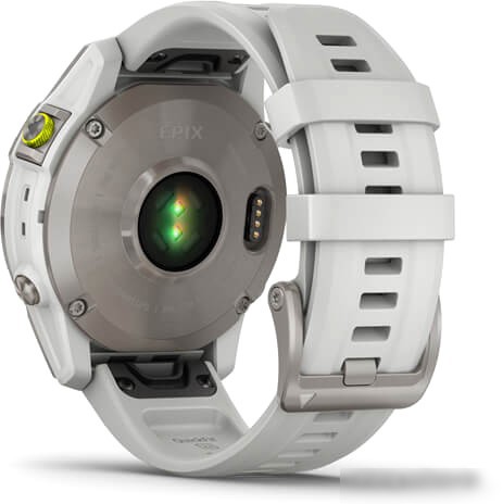 Умные часы Garmin Epix Sapphire Gen 2 (серебристый титан/белый) – фото товара