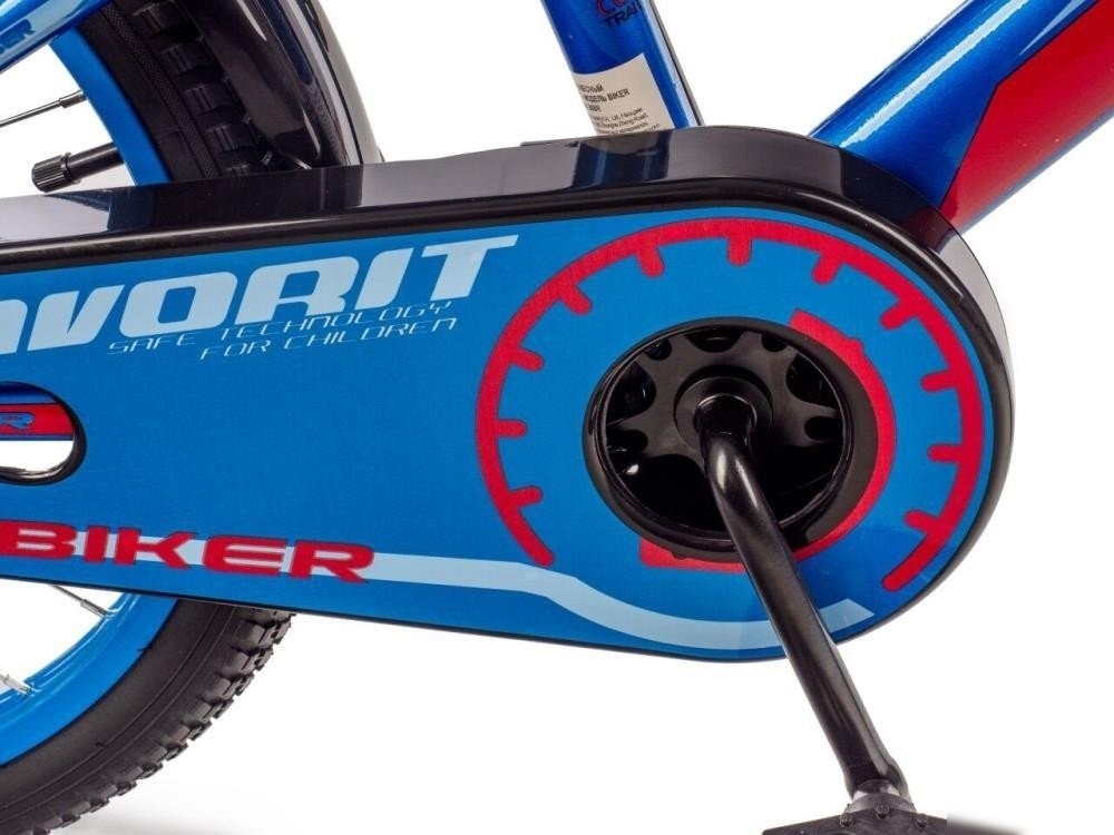 Детский велосипед Favorit Biker BIK-14BR (синий/красный) – фото товара