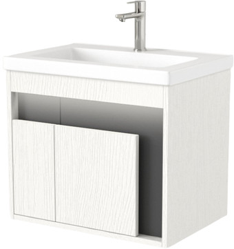 Дабер Тумба под умывальник 016 Тобага/Эридан/Артвин 60 Т16.6Т.0.20_light (с подсветкой, белый древесный/серый) – изображение в каталоге