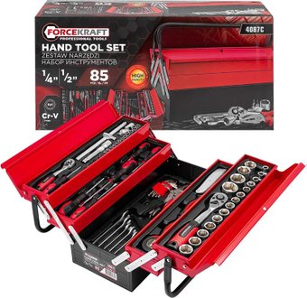 Универсальный набор инструментов ForceKraft FK-4087C (61965) – изображение в каталоге