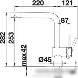 Смеситель Blanco Linus Silgranit (серый беж) [517622] - фото товара