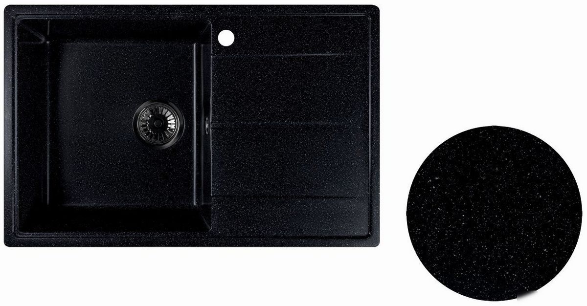 Кухонная мойка Marblan Magnum L (черный) - фото товара