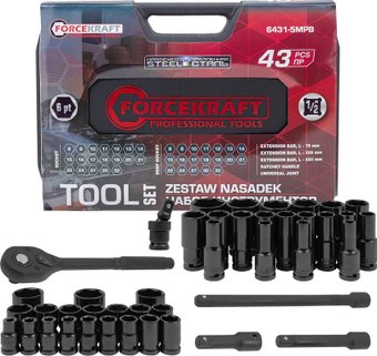 Универсальный набор инструментов ForceKraft FK-6431-5MPB (62299) – изображение в каталоге