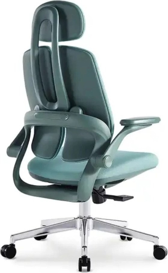 Офисное кресло SitUp Kwin Green Chrome (ткань Green/Green) – фото товара