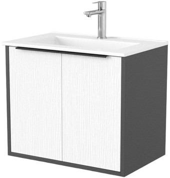Дабер Тумба под умывальник 018 WeltWasser Deilbach 7517-60 Т18.6W.0.20Ч (белый древесный/серый/ручка черная) – изображение в каталоге