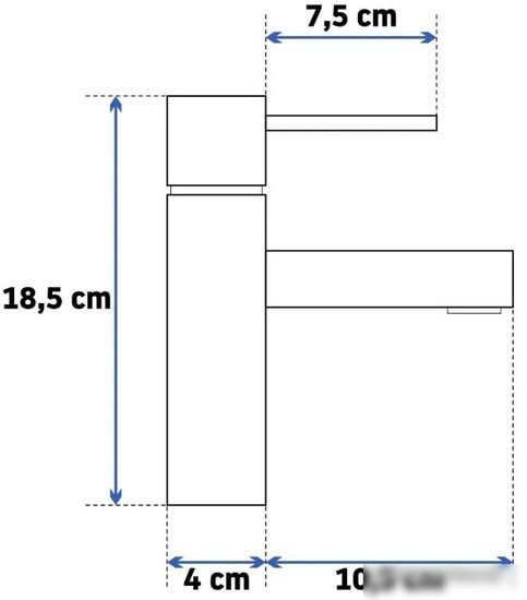 Смеситель Rea Tess REA-B8865 (золотой) - фото товара
