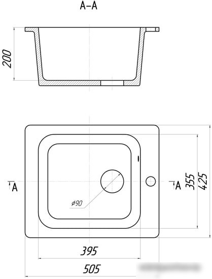 Кухонная мойка Gerhans A10 (терракот) - фото товара