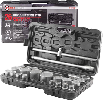 Универсальный набор инструментов ForceKraft FK-68262-5 (26 предметов) – изображение в каталоге