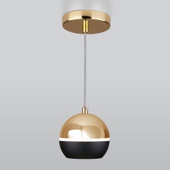 Подвесная люстра Elektrostandard DLS023 9W 4200K (черный /золото) – изображение в каталоге