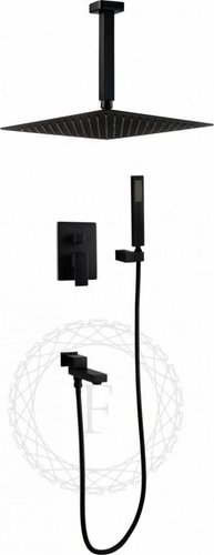 Душевая система Filarete Fing FL1042 (черный матовый) - изображение в каталоге