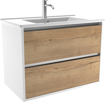 ЗОВ Тумба с умывальником Парма 70 P70LWP0MHMC1A-OL70 (белый/галифакс) – изображение в каталоге